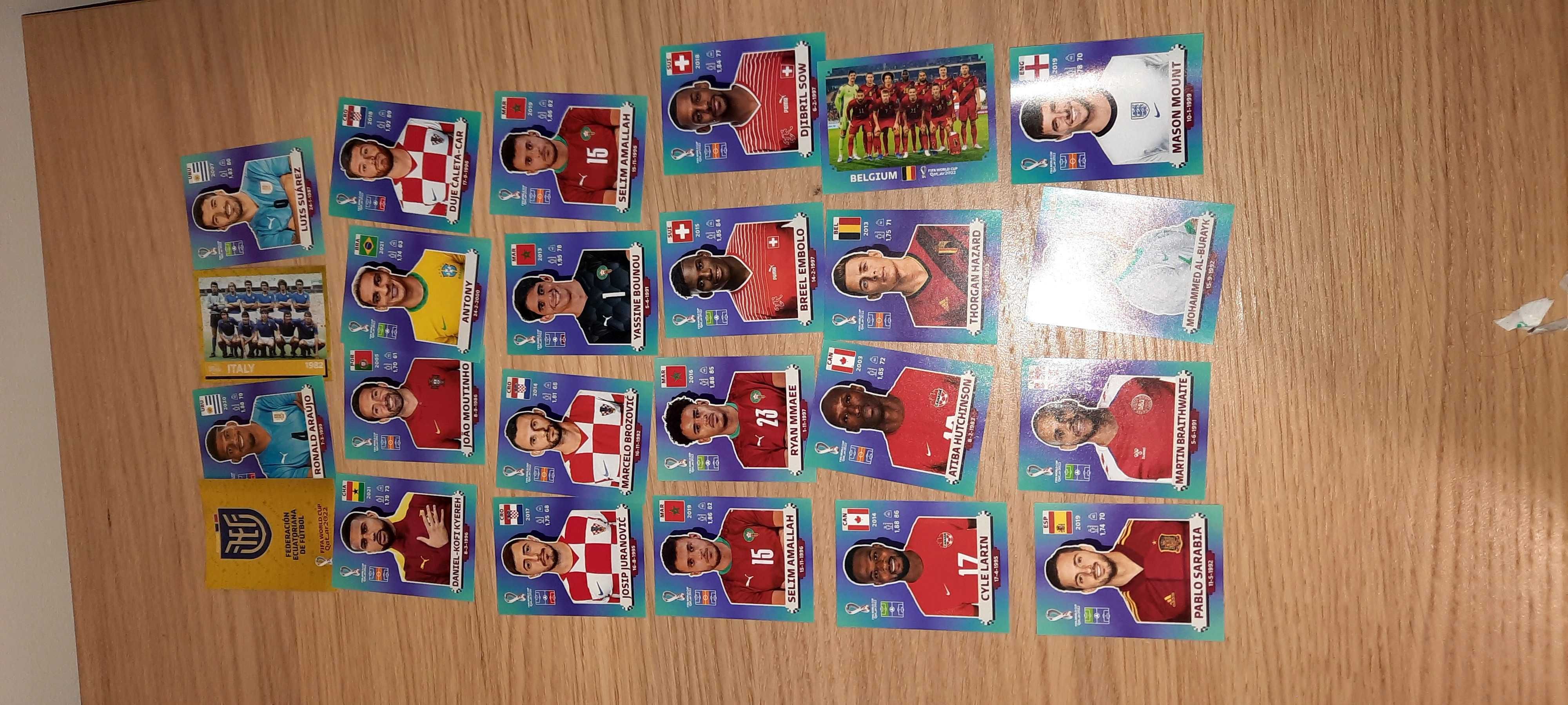 Vendo caderneta do mundial 2022 Qatar, completa +24 cromos