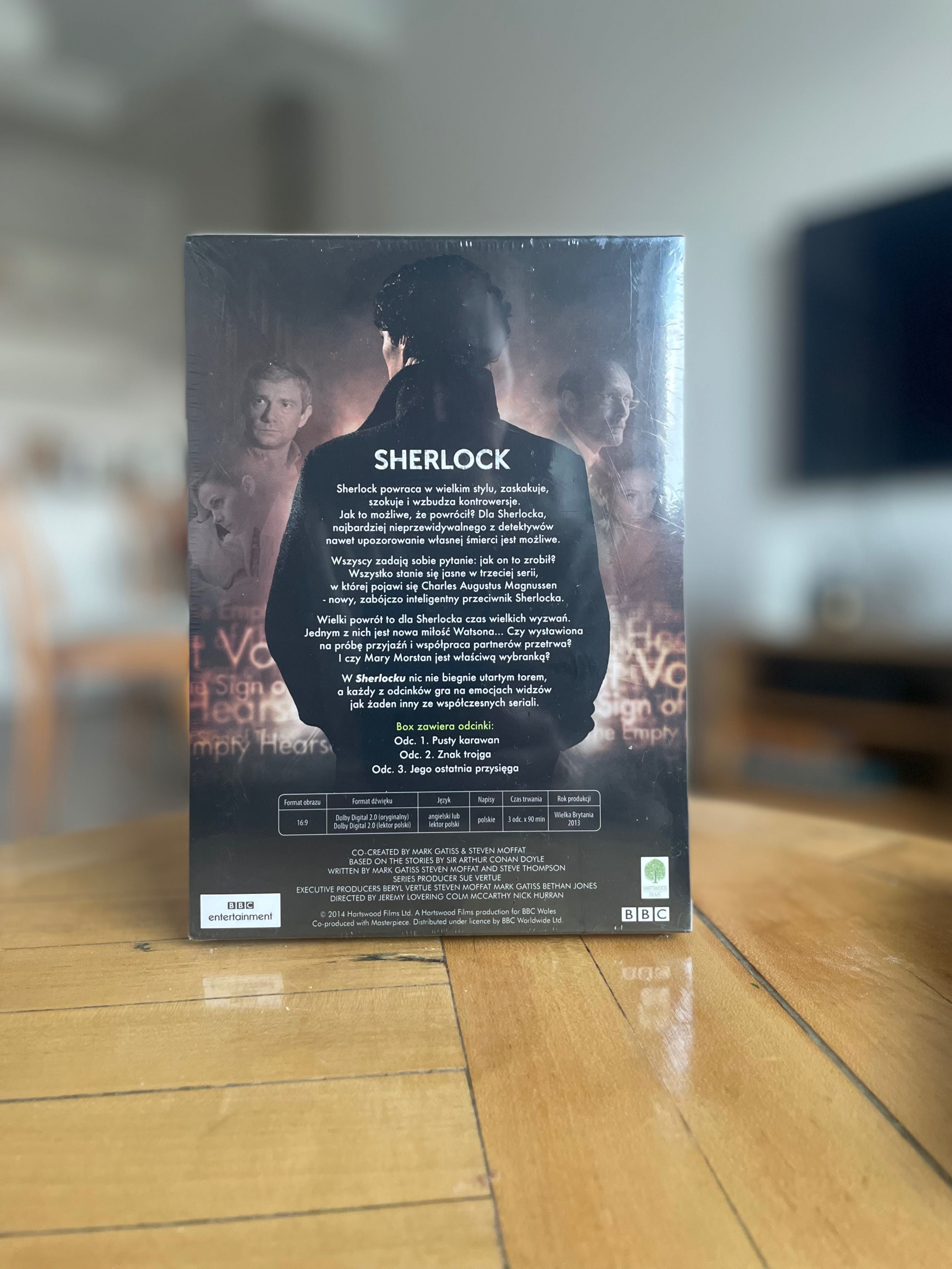 Sherlock Seria 3 BBC 3xDVD Folia