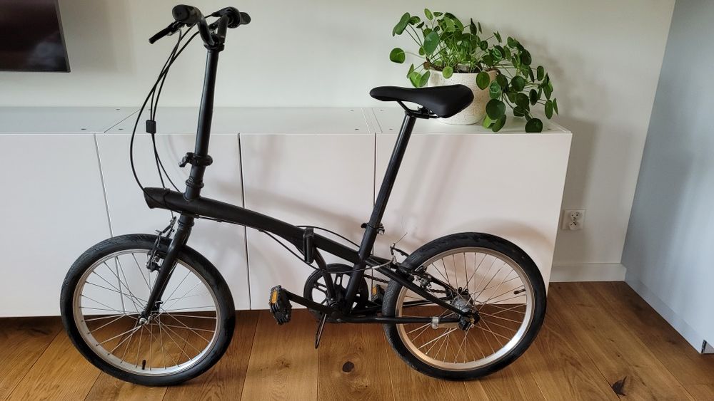 Rower miejski skladany Btwin 3 biegi Shimano Nexus, Selle Royal