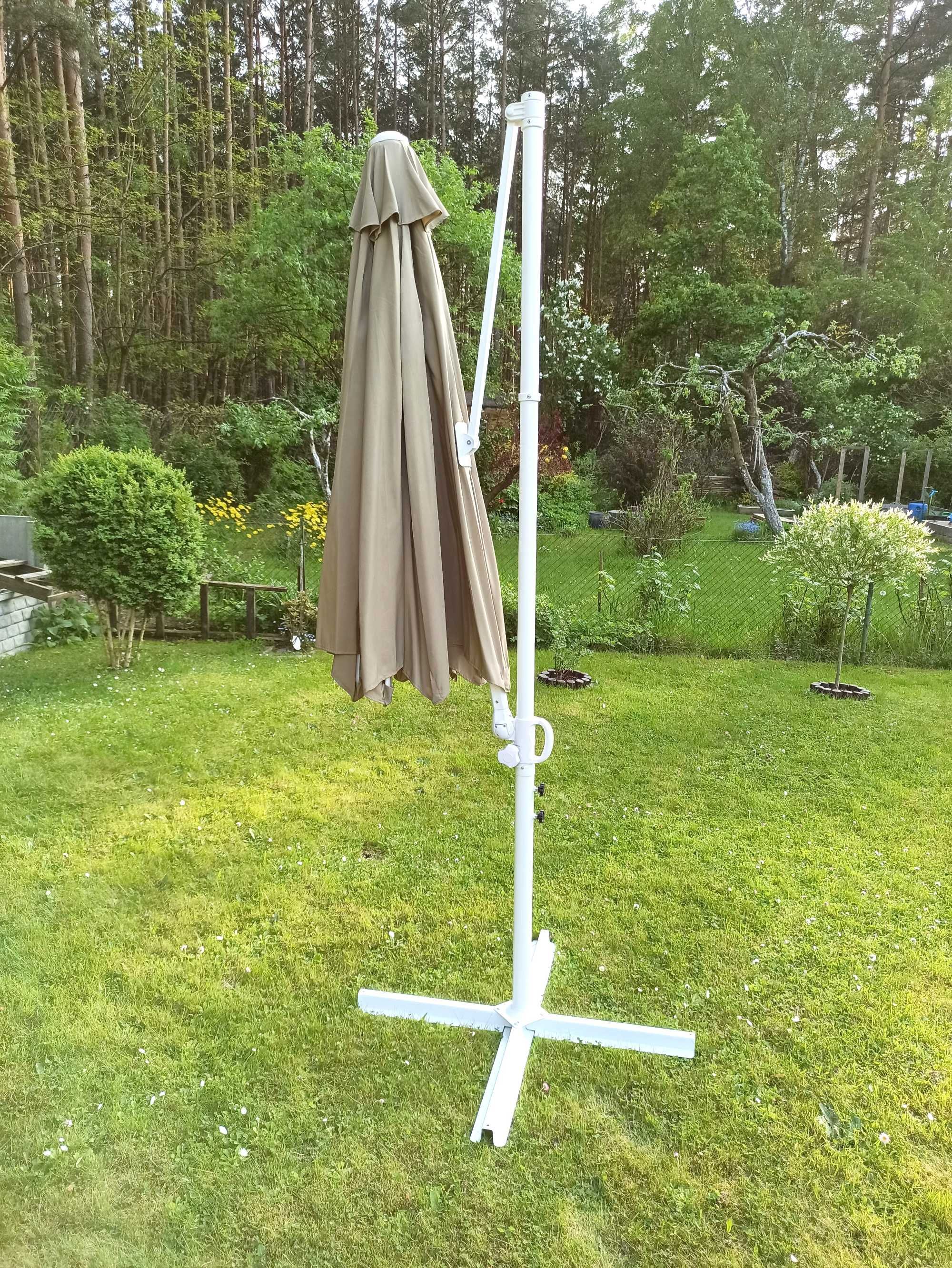 parasol ogrodowy fi 295 cm SAVONA II ciemnobeżowy