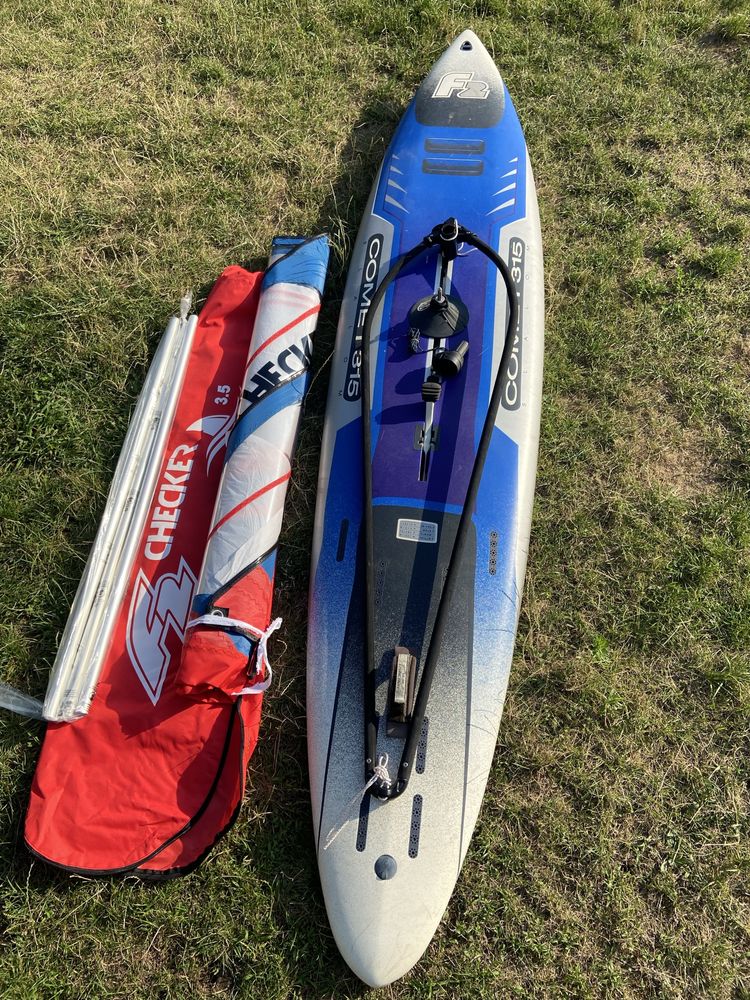 Deska windsurfingowa z zaglem 3,5 dla dziecka kompletna zestaw