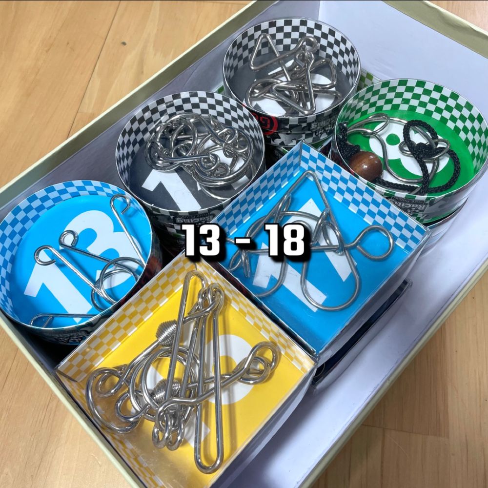 Łamigłówka druciana metalowa Racing Wire Puzzles NOWY ZESTAW