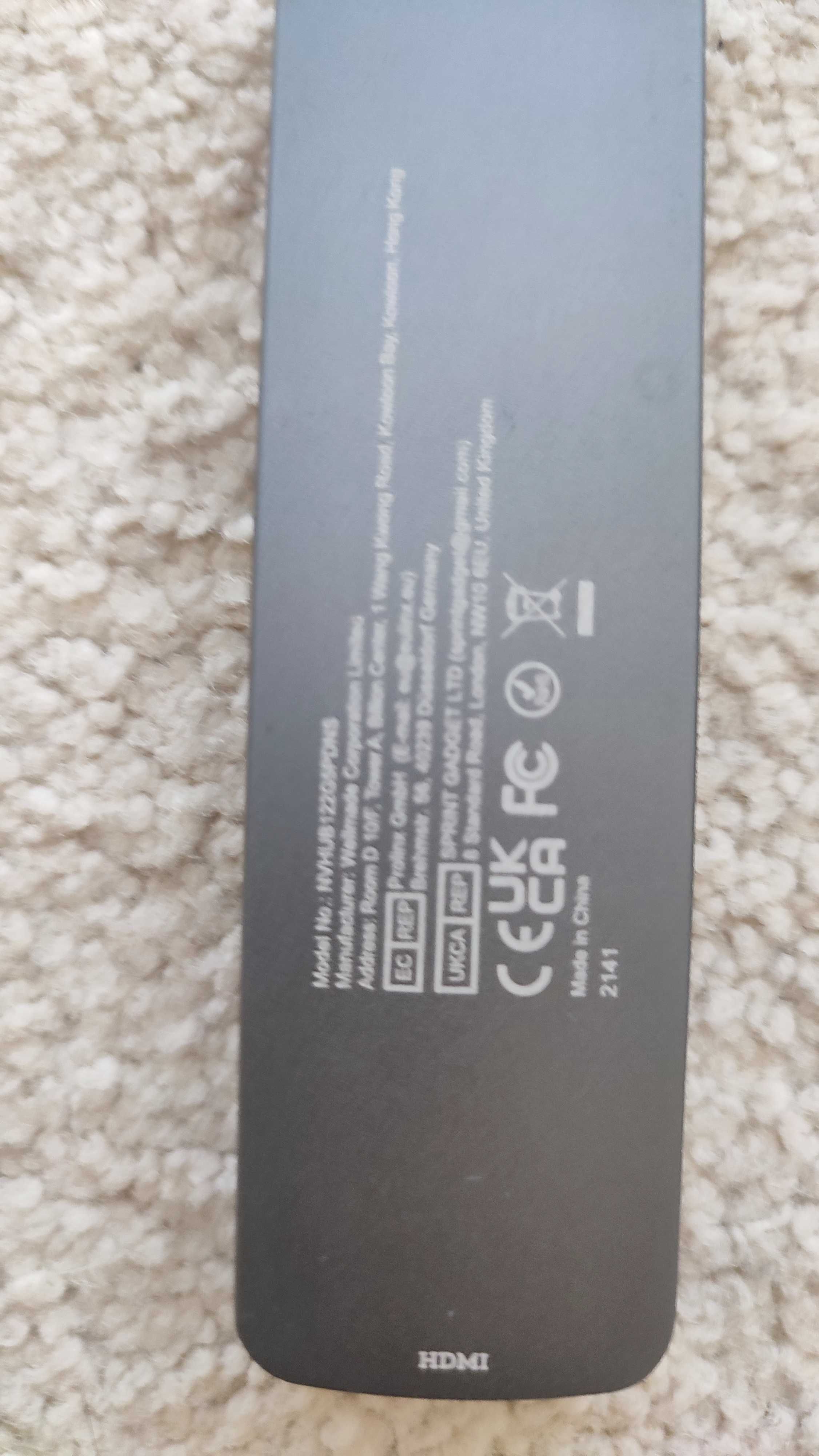 NOVOO USB C adapter hub 5w1 USB 3.0 Ultra Slim PD 100W do MacBooka