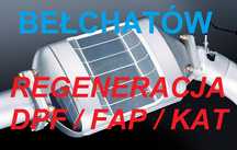 Regeneracja filtrów DPF FAP KAT chemiczno-cisnieniowa Bełchatów 24h