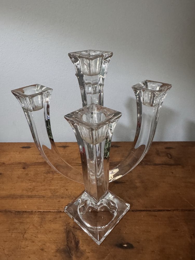 Vintage Candelabro em Cristal