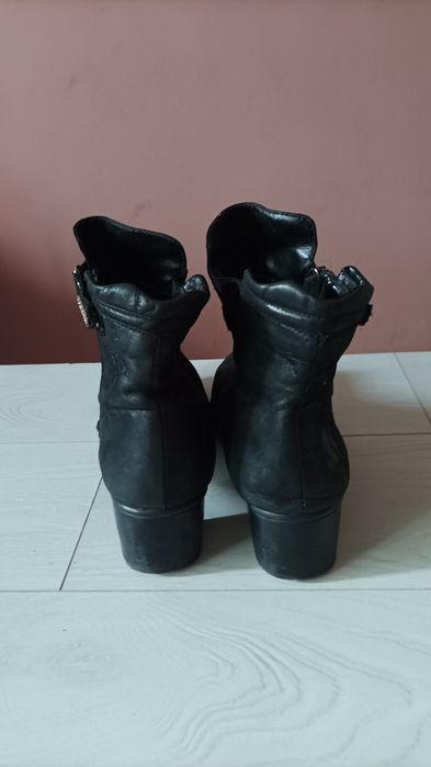 Женские полусапожки Prada. Жiночi чоботи черевики шкiрянi.