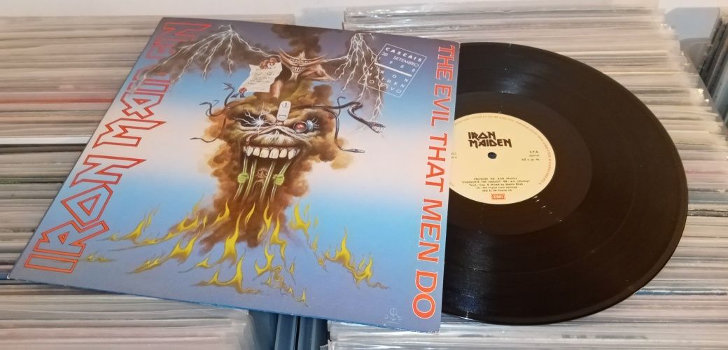 Vinil: Iron Maiden - The Evil That Men Do maxi 12" (LER DESCRIÇÃO)