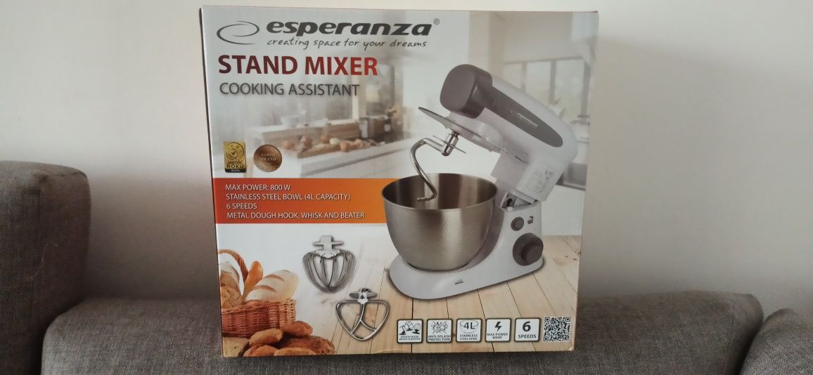 Robot Esperanza stand Mixer 800w Nowy