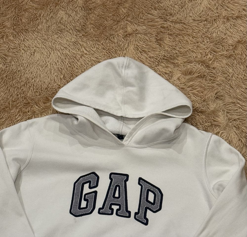 Белая кофта худи gap big logo гэп геп большой логотип оригинал xl