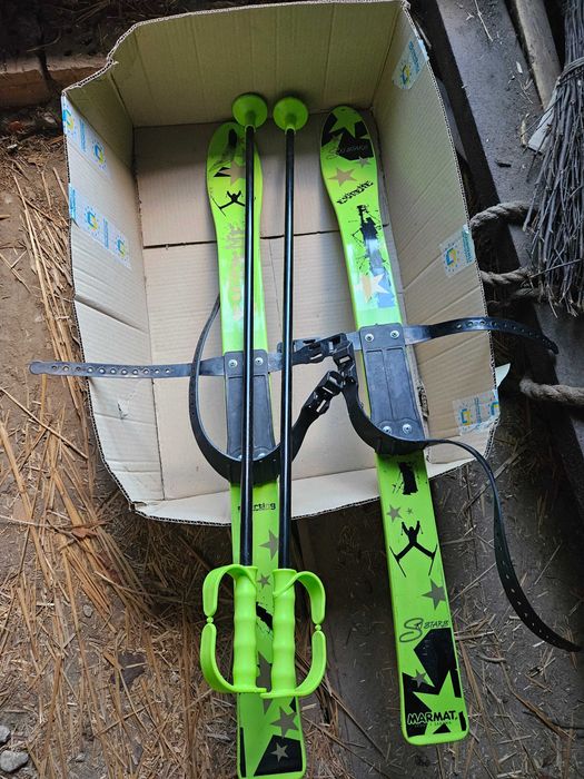 Набір дитячий лижі  Marmat 90см Зелений