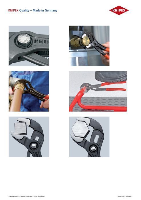 Szczypce Do Rur Cobra 300Mm Knipex