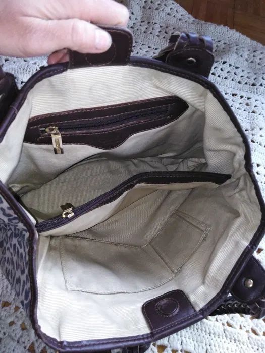 GUCCI made in ITALY - skórzana torebka na ramię.