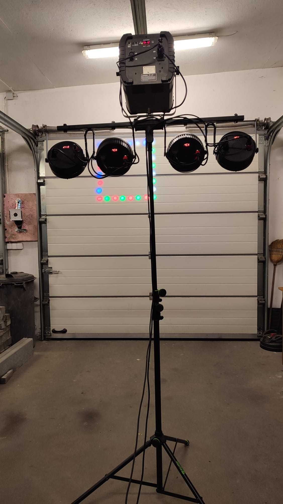 Belka DJ (4 x LED par + revo 4)
