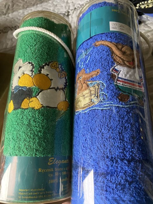 Recznik 50x100 cm z aplikacja komplet 2 sztuk