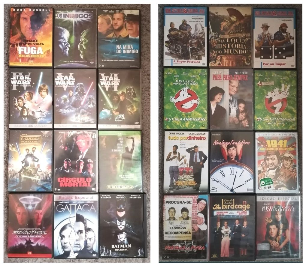 Lote de 185 DVD's originais (LOTE 36)
