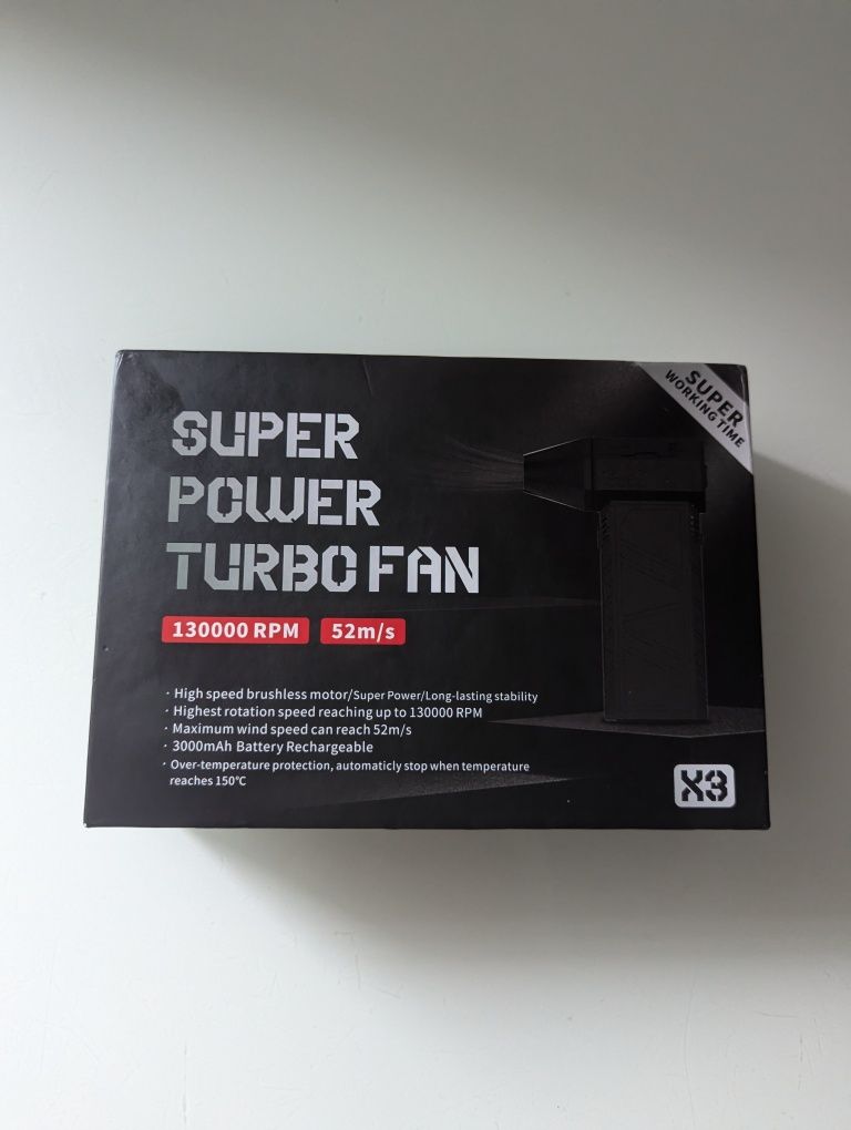 Турбо вентилятор Turbo Jet Fan Violent X3 вітродуйка fan 130000 52m.