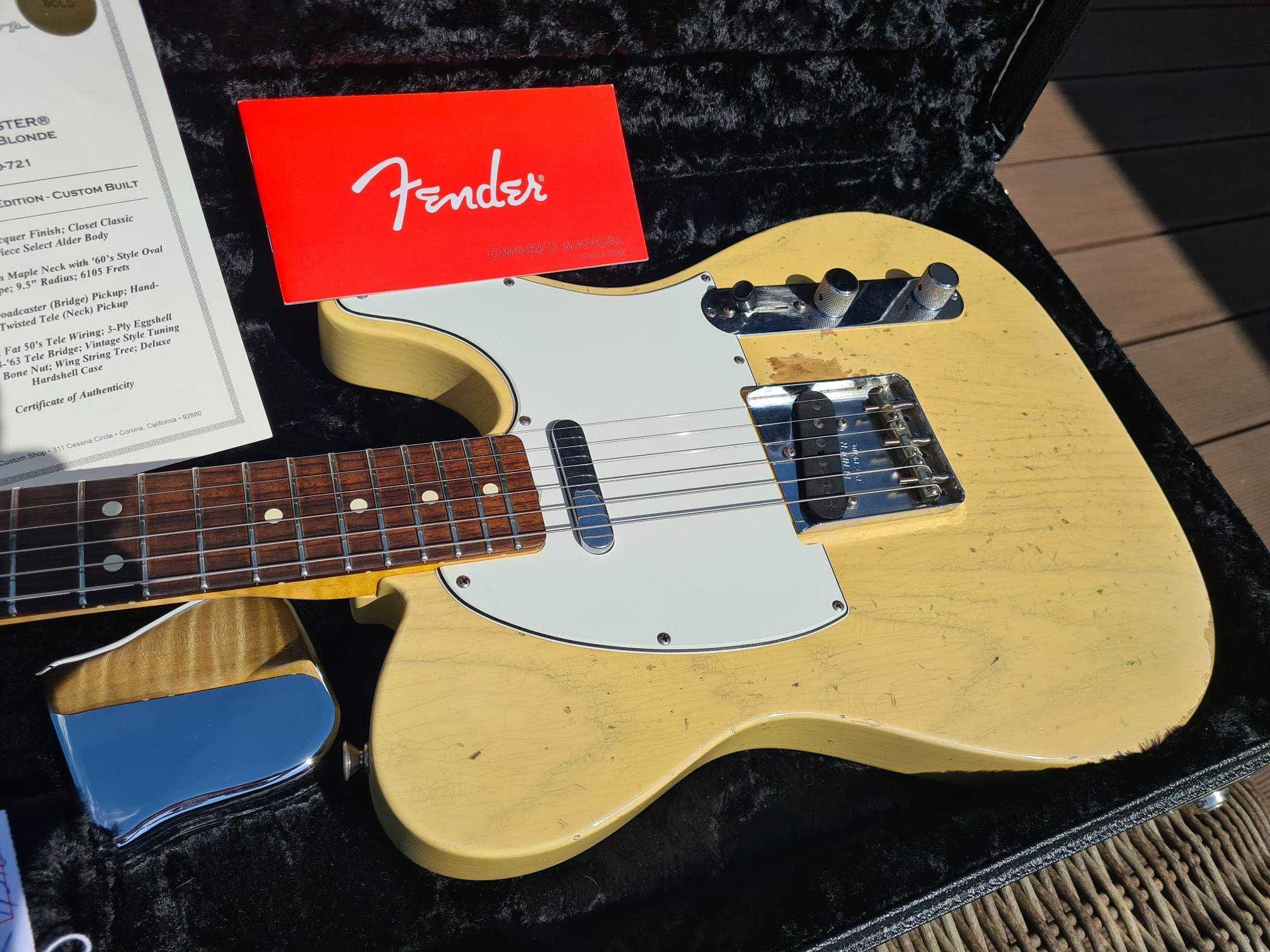 Fender Telecaster 60s Custom Shop Ltd Edition NAMM_papiery_3,18 kg !