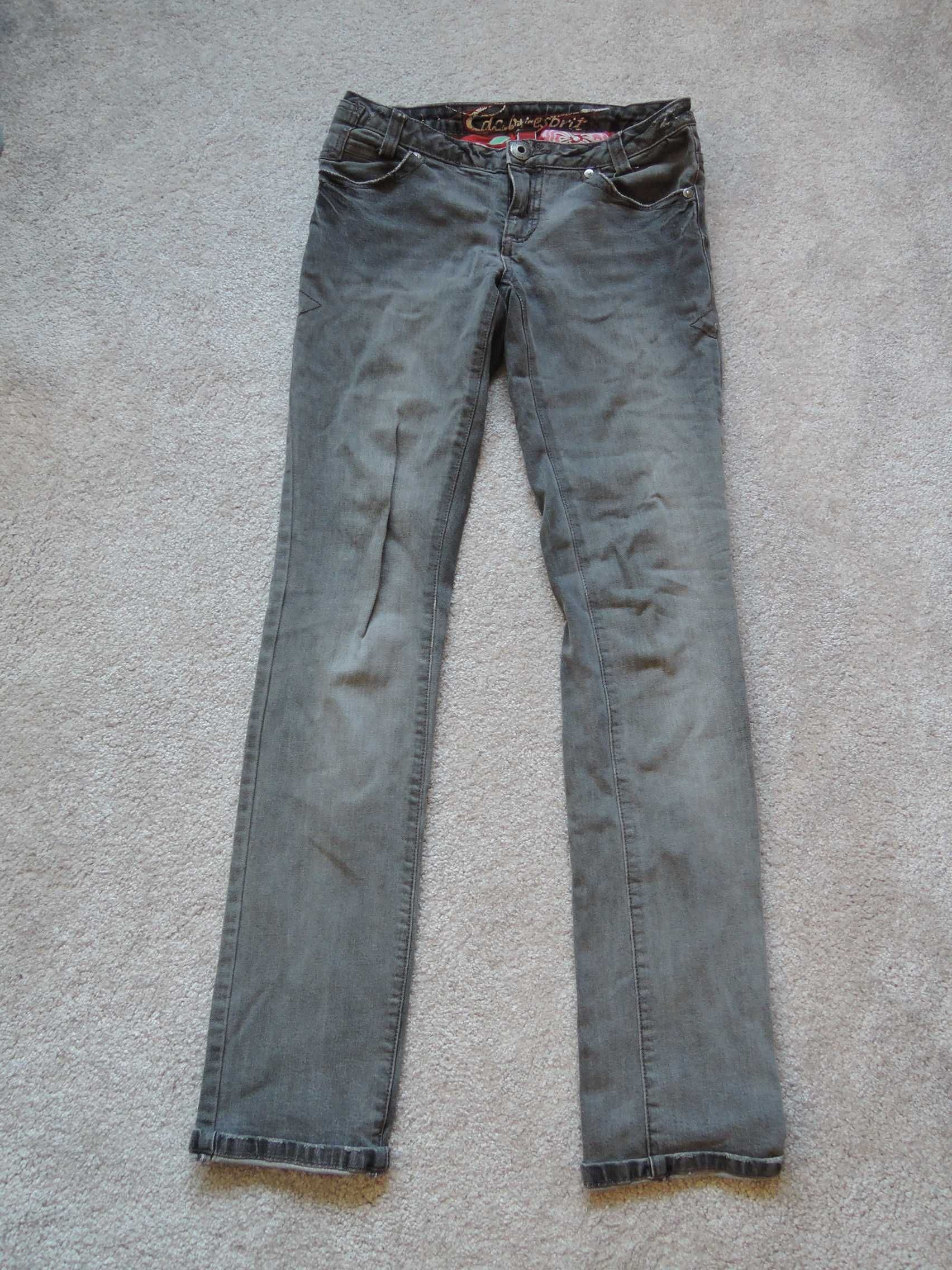 szare spodnie jeans rozm 36