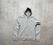 Мужская Серая Кофта Зип-Худи Tommy Hilfiger Оригинал S-M