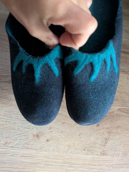 Kapcie zimowe dziecięce wełna Zalando Magicfelt r. 30/31