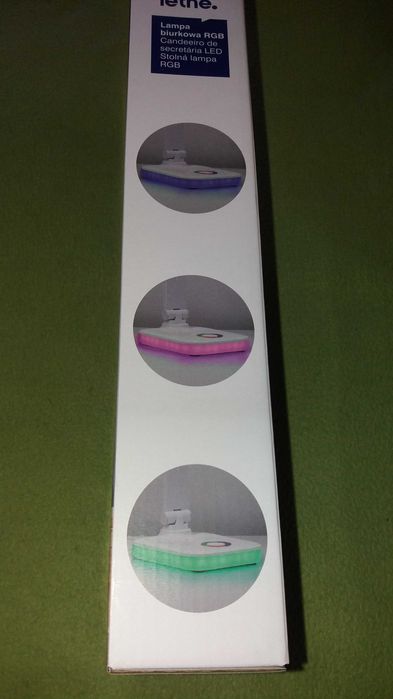 Lampa biurkowa Rgb Lethe z wbudowanym akumulatorem
