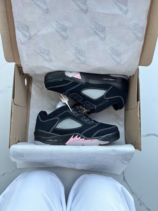 ‼️Кросівки Jordan 5 Retro Low Dongdan Black Pink