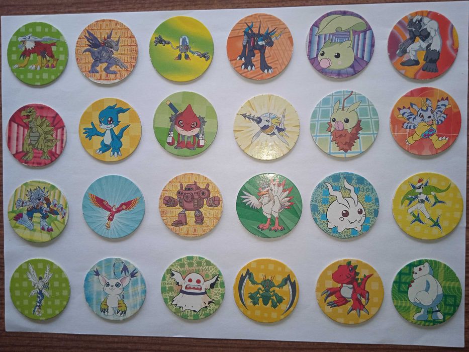 Tazos Digimon Serie 1 e Serie 2