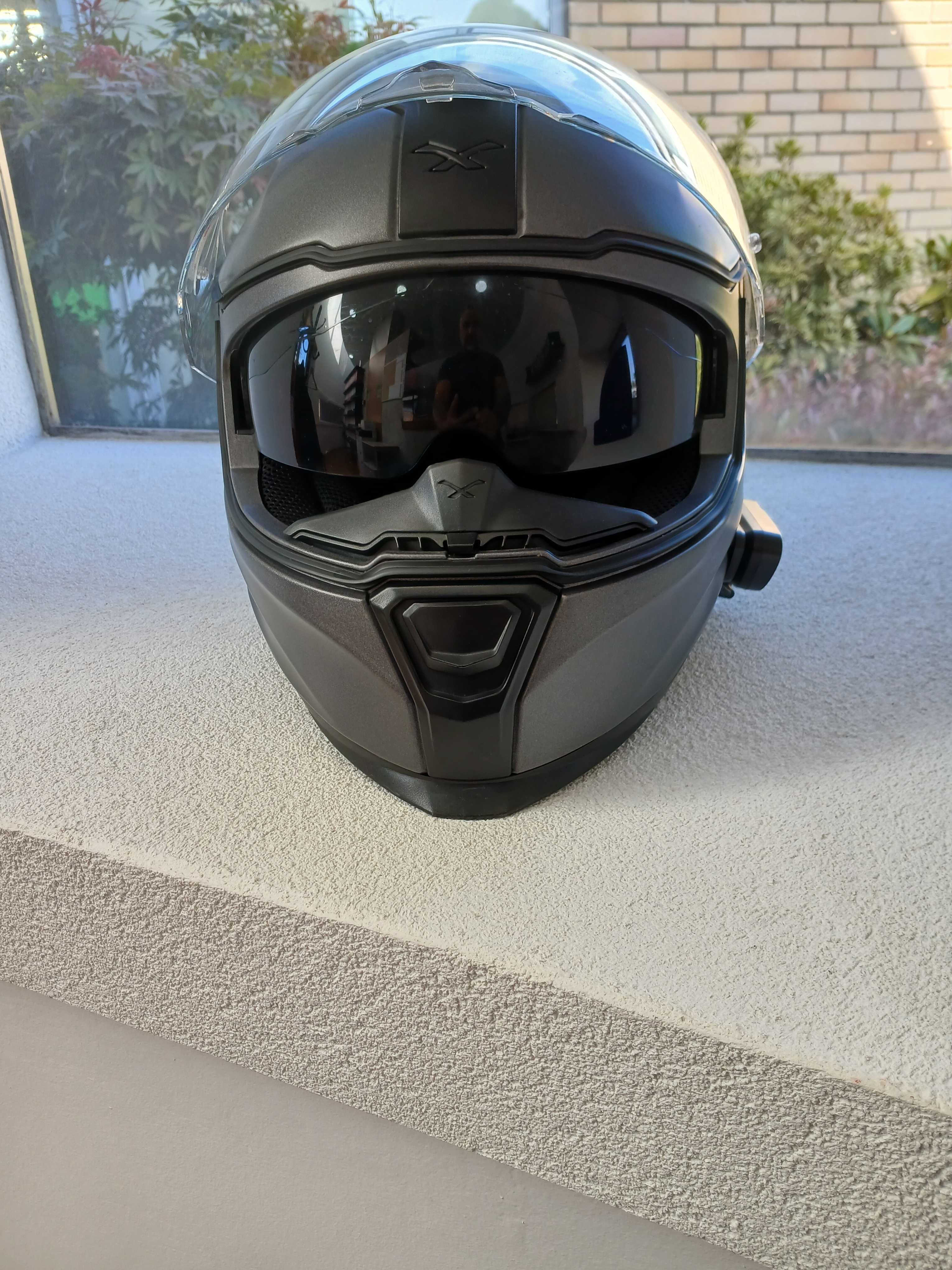 Capacete NEXX com intercomunicador