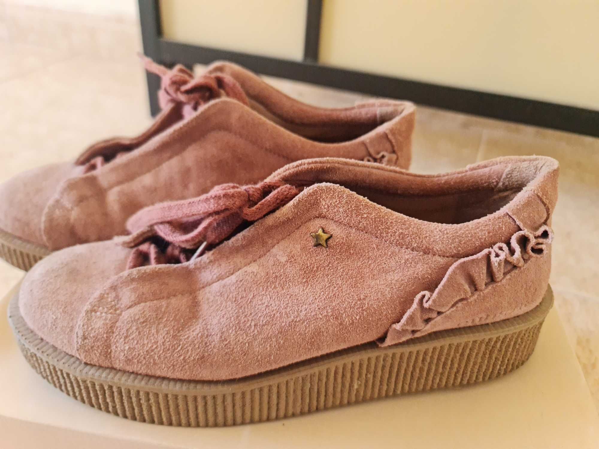 Tenis  cubanas cor de rosa