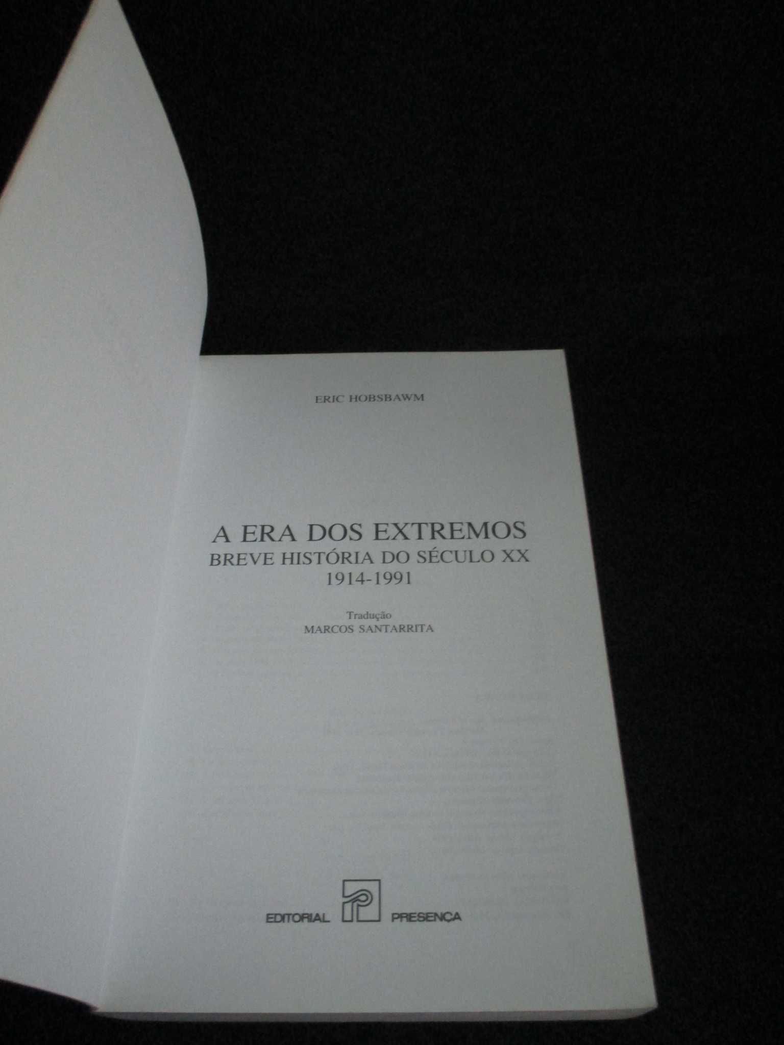 Livro A Era dos Extremos Breve História do Século XX Eric Hobsbawm