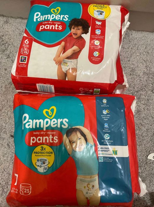 Новые Памперсы-трусики Pampers pants 6 7 8 9 нові липучки
