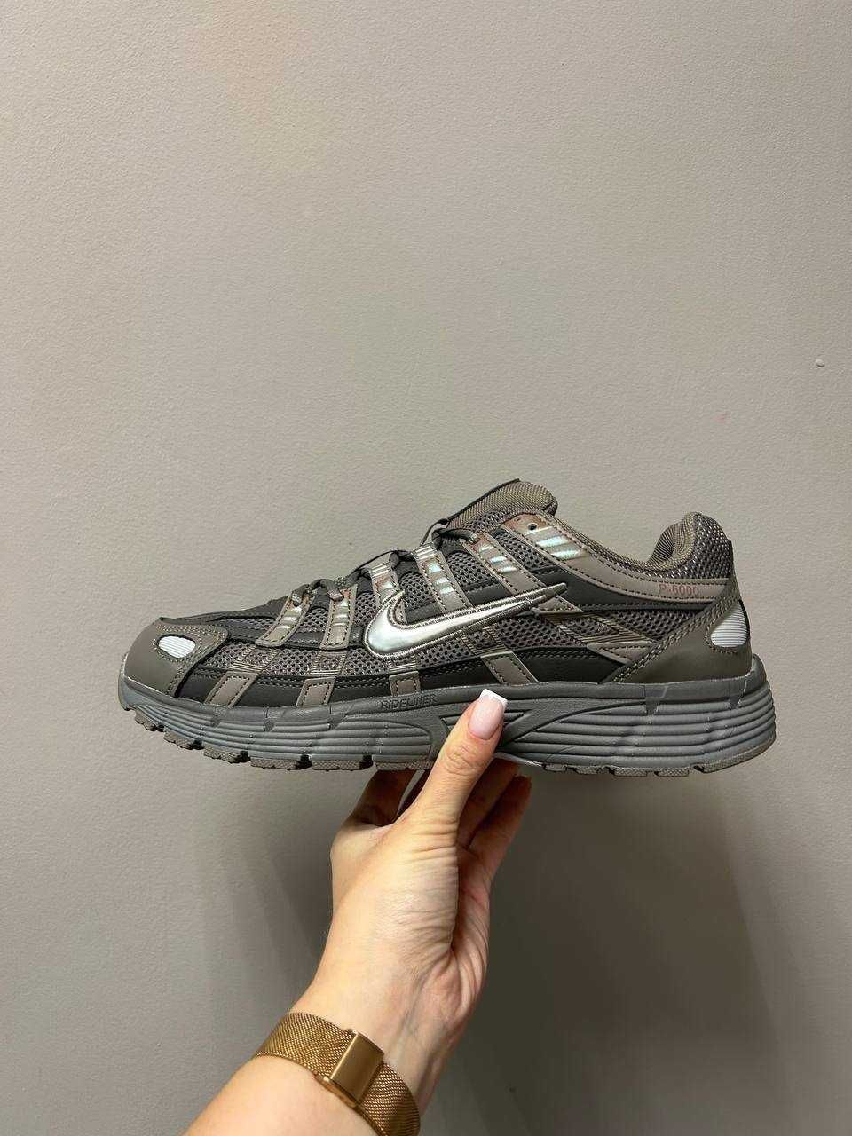 Кросівки Nike P-6000 Brown Black / кроси Найк П-6000 коричневі шкіряні
