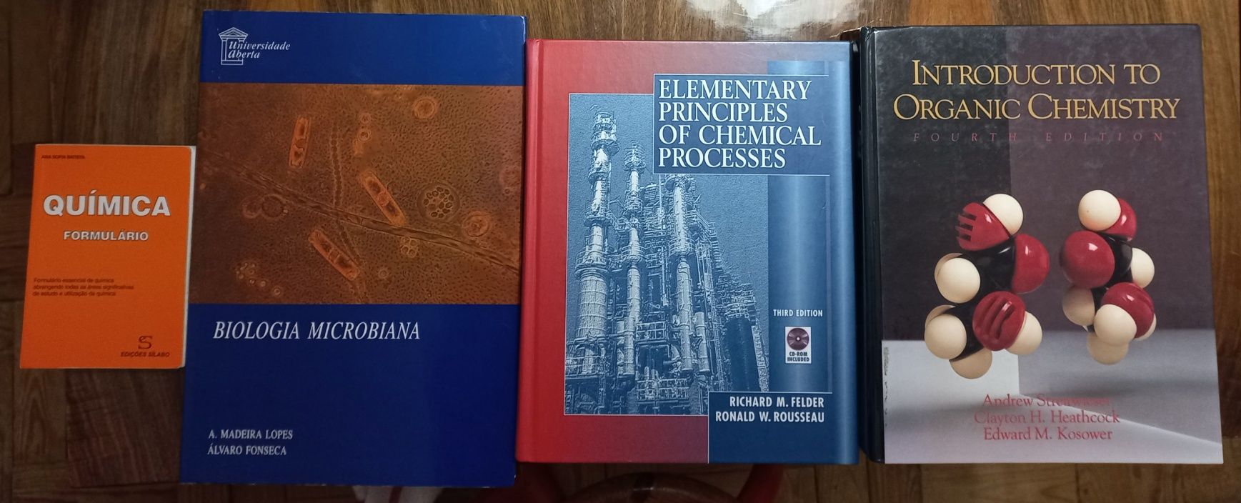 Livros de engenharia química, nanotecnologia e microbiologia