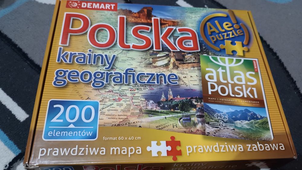 Puzzle mapa Polski.