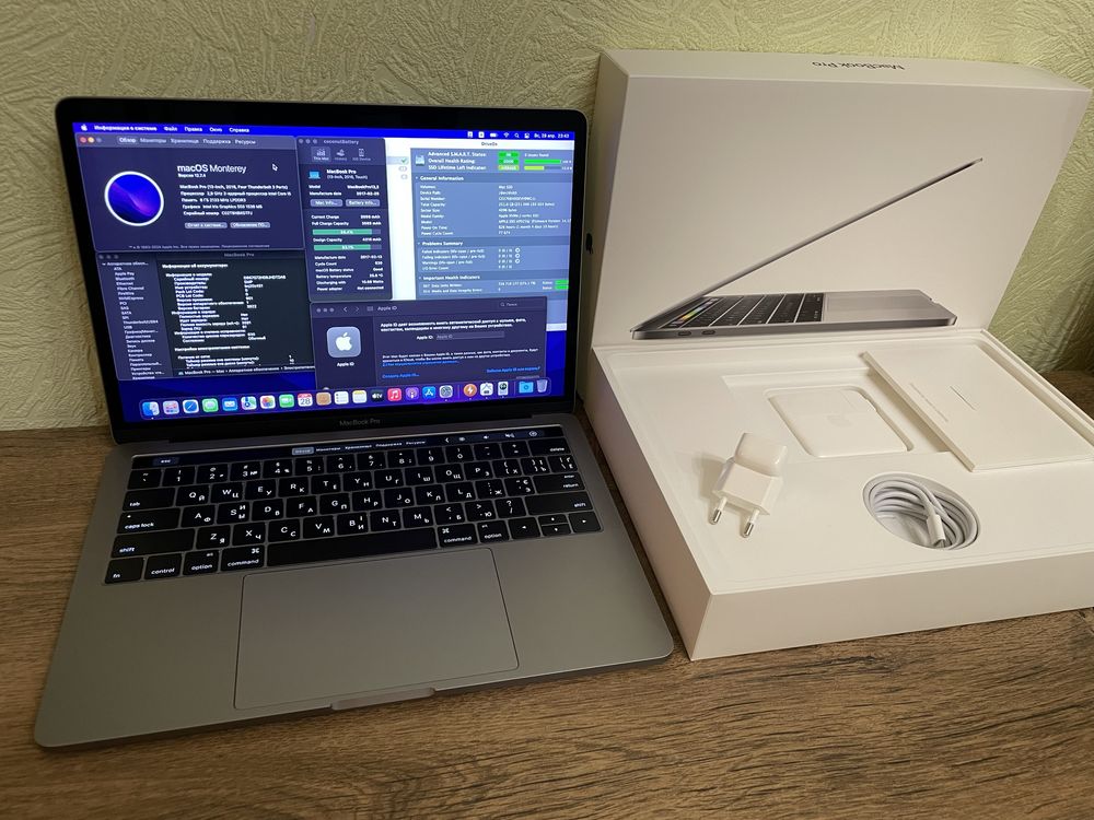 MacBook Pro 13 2016 8/256. Touchbar, Touch ID. 630 циклов.