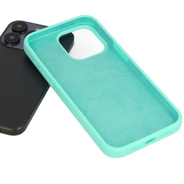Silicone Lite Case Do Iphone 15 Plus Miętowy