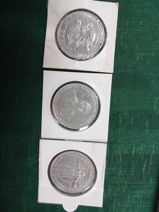 3 Moedas 50 escudos - prata