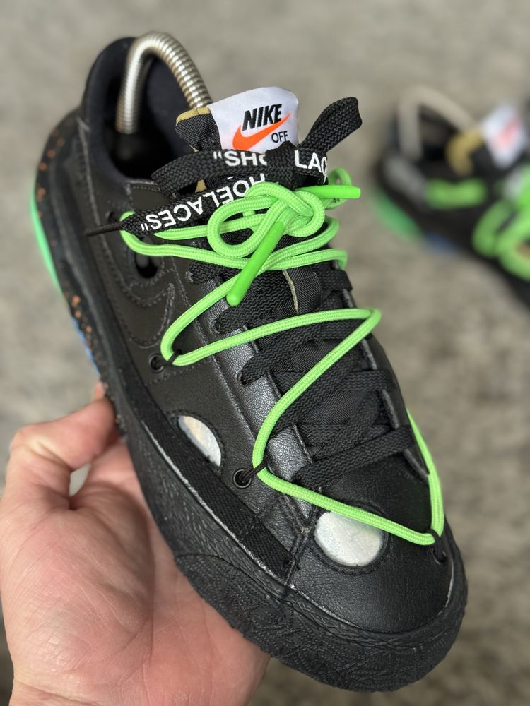 Кроссовки Off-White x Nike Blazer Low 'Electro Green'