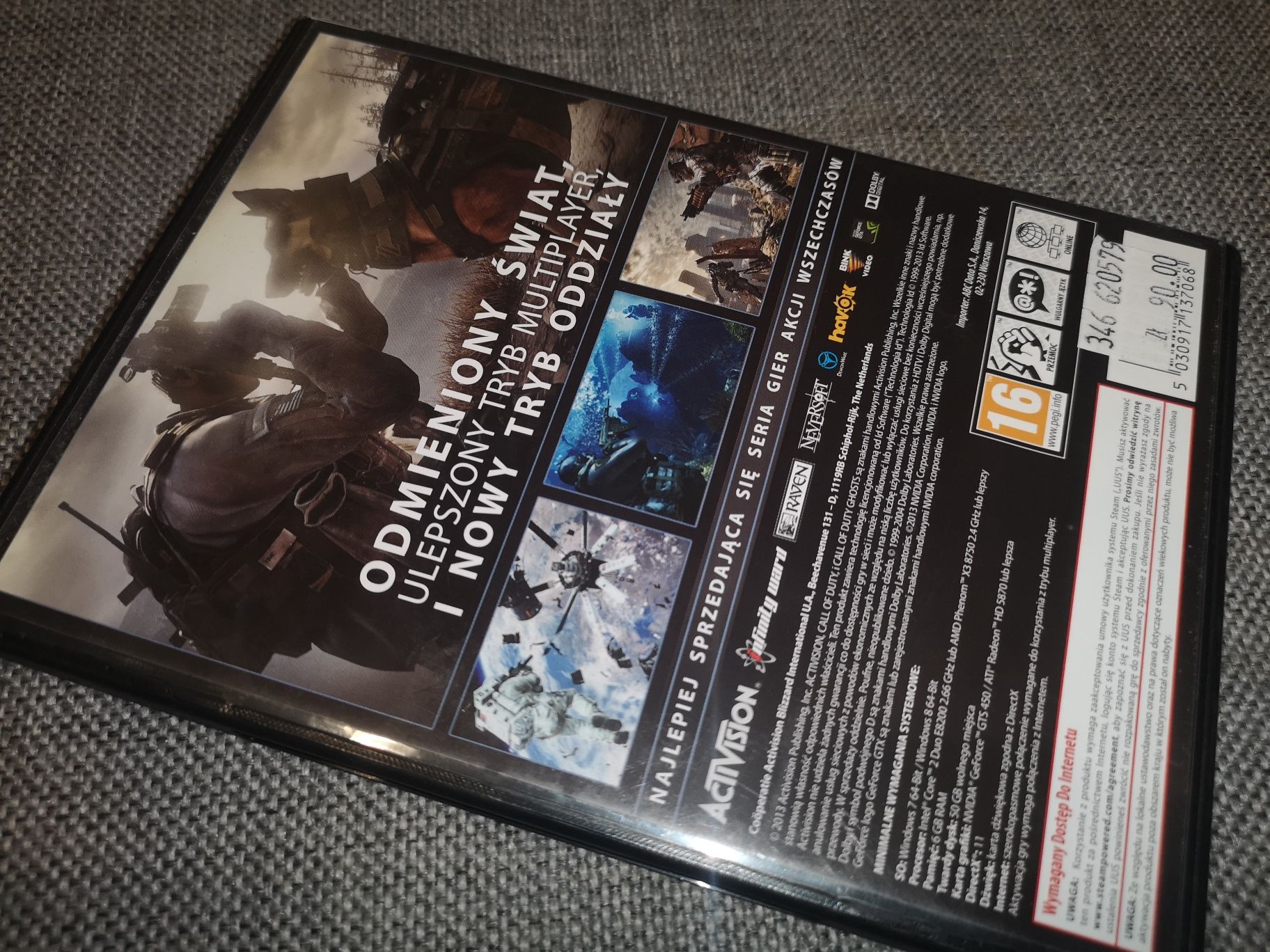 Call of Duty Ghosts PC gra PL (stan BDB+) dla kolekcjonera