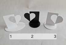 metalowe serca figurka ozdoba handmade 3 do wyboru