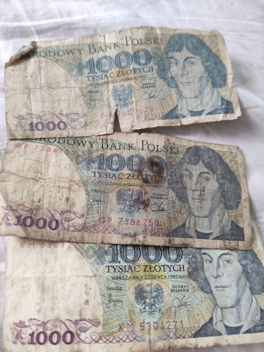 PRL banknoty po 1000 zł stare dla kolekcjonera