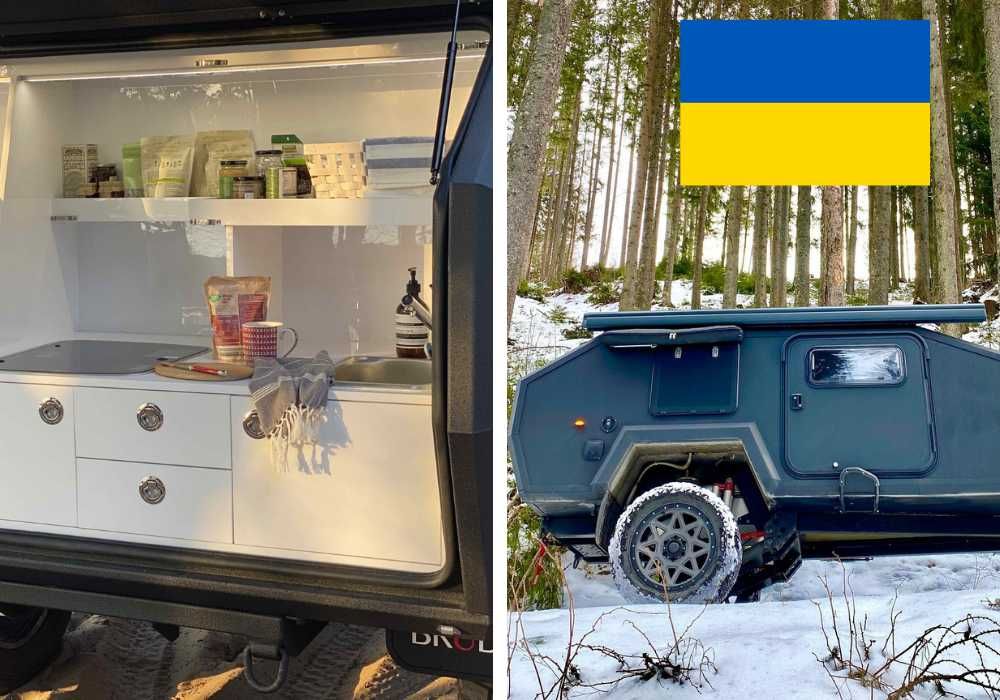 Кемпінговий автомобіль кемпер мандрівник автодом автодім причеп дача