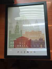 Nowoczesny plakat w ramce Poznan