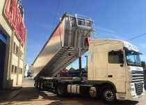 Zamarbu V45 / 5350 kg / Panelowa / Żebrowana  Naczepa wywrotka Rama aluminiowa / Strong & Light