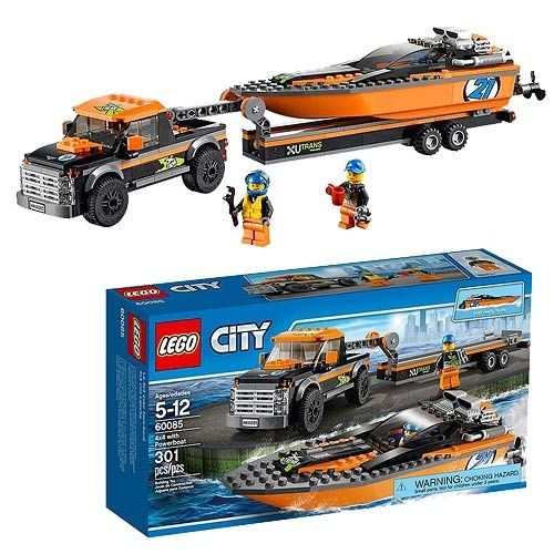 Lego citi 60085 motorówka laweta zestaw 100%