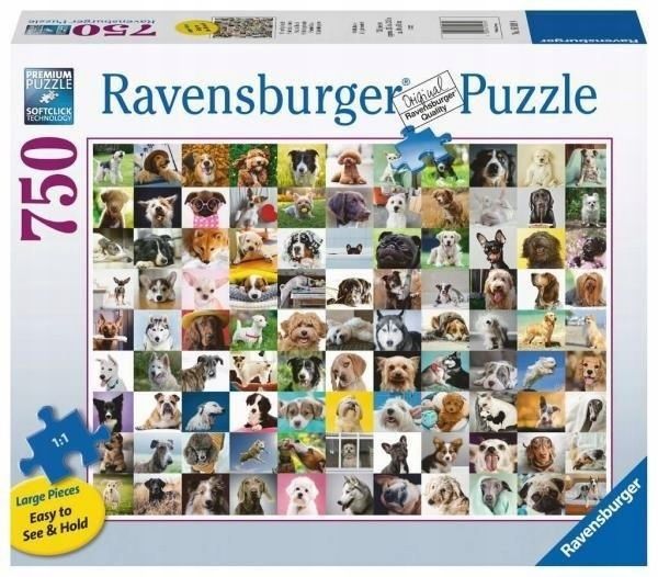 Puzzle 750 Xxl 99 Uroczych Piesków, Ravensburger