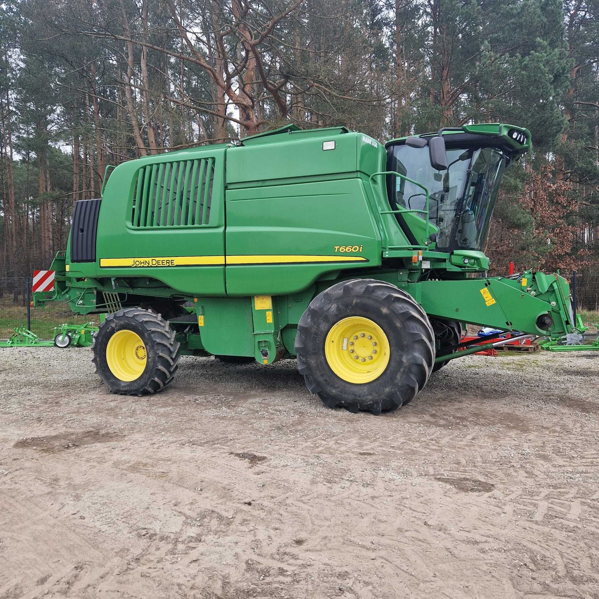 kombajn John Deere T660 i , heder 7,6 m, w660 , t670 , lexion