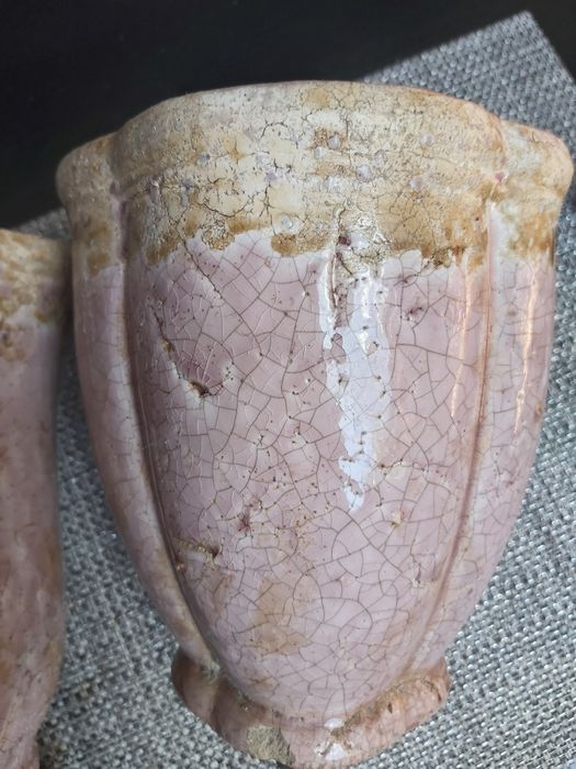 Przepiękny  wazon i doniczka - komplet