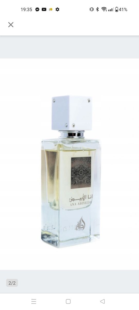 Lattafa Ana Abiyedh 60 ml woda perfumowana dla kobiet