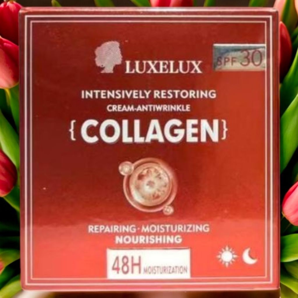 Collagenowy krem do twarzy z SPF30 - marki Luxelux